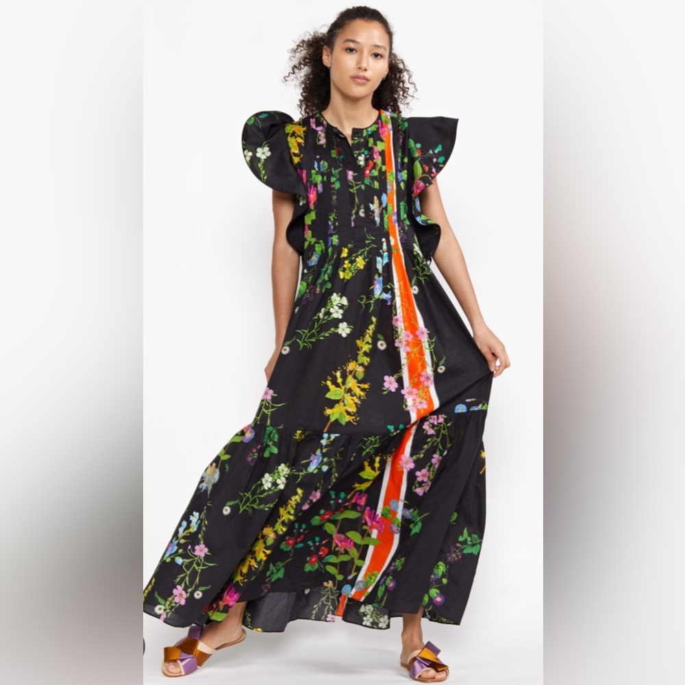 Cynthia Rowley Nairobi Botanical Kaftan Dress